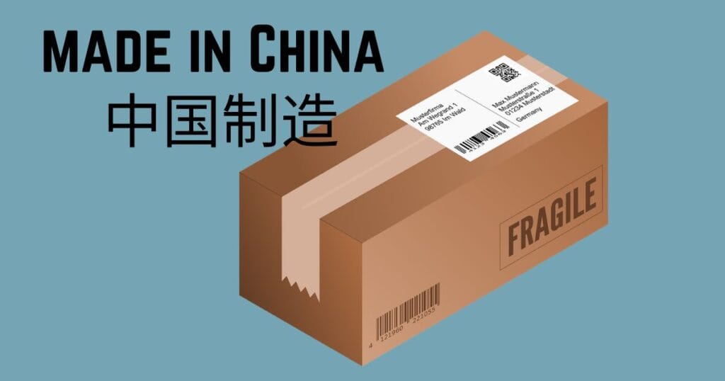 This is a picture of a package. It is depicting a product that is made in China.