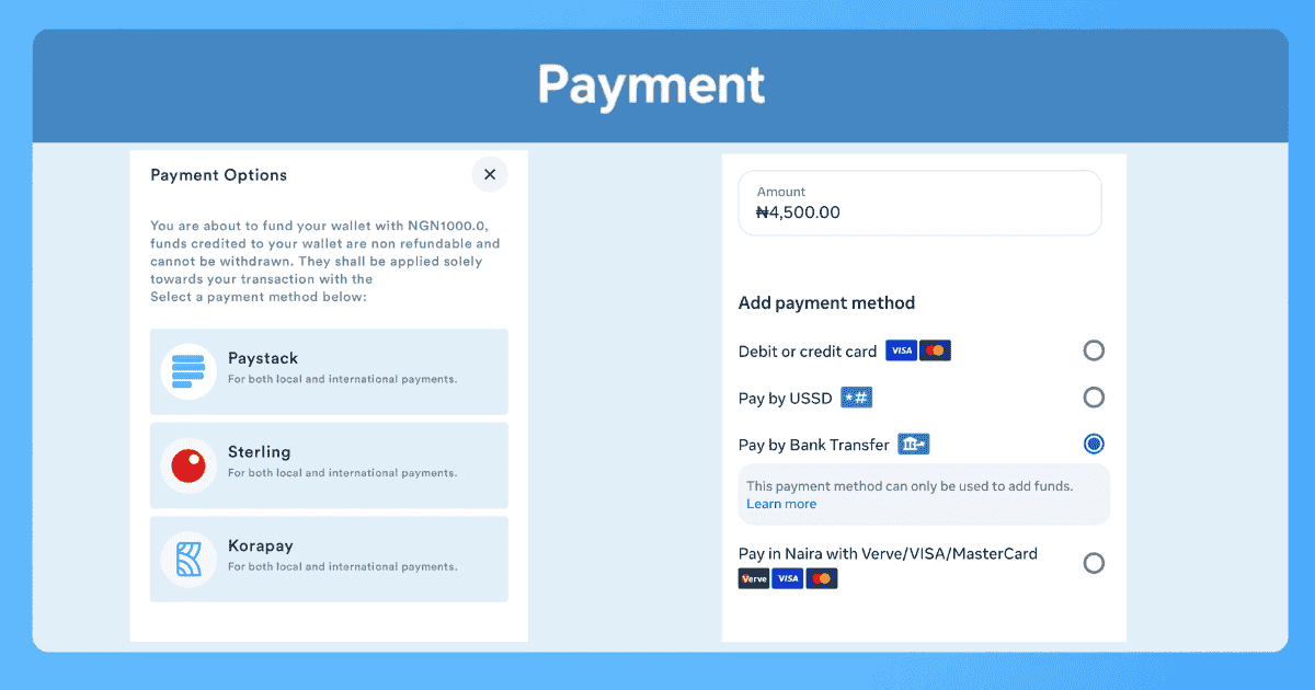A screenshot of an online payment gateways